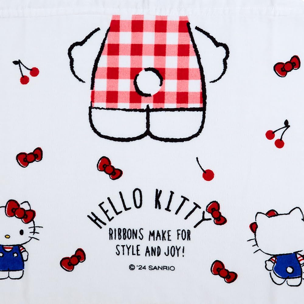 Sanrio Hello Kitty Hooded Towel 75x120cm Cute Character Design- Japan Figure Store - #1 Bring To You The Best Japanese Goods
