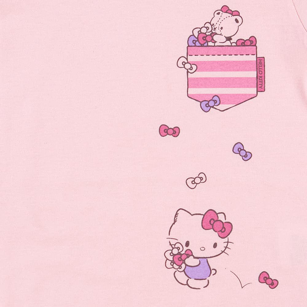 Sanrio Hello Kitty Kids Pink T-Shirt 90Cm- Japan Figure Store - #1 Bring To You The Best Japanese Goods