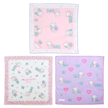 Sanrio Hello Kitty Lunch Cloth Set of 3 – Durable and Cute Table Linens- Japan Figure Store - #1 Bring To You The Best Japanese Goods