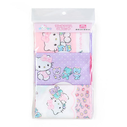 Sanrio Hello Kitty Lunch Cloth Set of 3 – Durable and Cute Table Linens- Japan Figure Store - #1 Bring To You The Best Japanese Goods