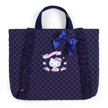 Sanrio Hello Kitty Navy Quilted Lesson Bag Durable and Stylish 765368- Japan Figure Store - #1 Bring To You The Best Japanese Goods