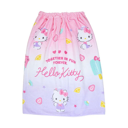 Sanrio Hello Kitty Wrap Towel - 70x115cm Character Print- Japan Figure Store - #1 Bring To You The Best Japanese Goods