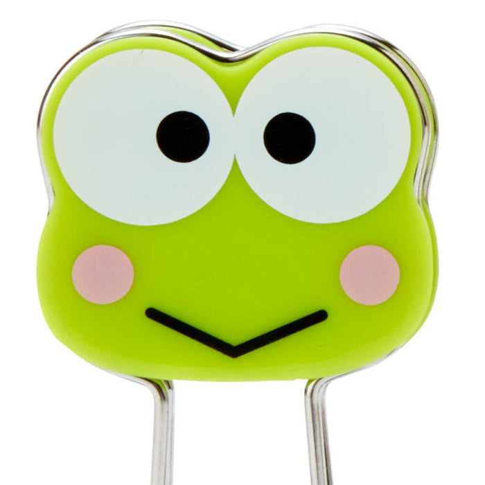 Sanrio Kerokerokeroppi Face-Shaped Double Clip for School & Office- Japan Figure Store - #1 Bring To You The Best Japanese Goods