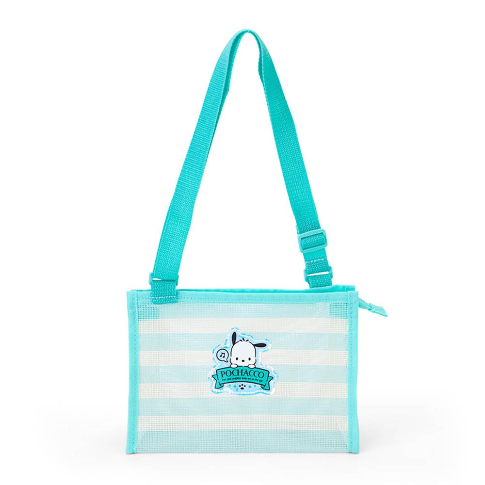 Sanrio Kids Mesh Shoulder Bag Pochacco 781061 Casual Lightweight- Japan Figure Store - #1 Bring To You The Best Japanese Goods