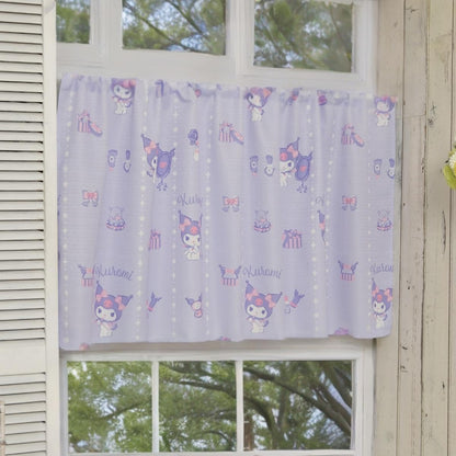 Sanrio Kuromi Cafe Curtain - Small Window 145x45cm Heat Insulating Washable- Japan Figure Store - #1 Bring To You The Best Japanese Goods