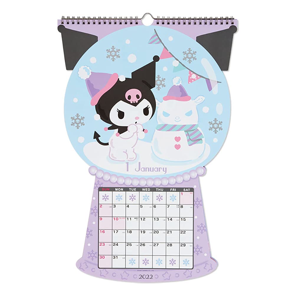 Sanrio Kuromi Die-Cut 2022 Calendar 748757- Japan Figure Store - #1 Bring To You The Best Japanese Goods