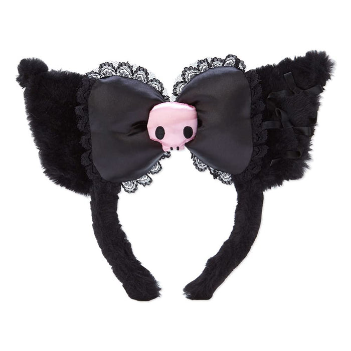 Sanrio Kuromi Headband Black Soft Plush 345253- Japan Figure Store - #1 Bring To You The Best Japanese Goods