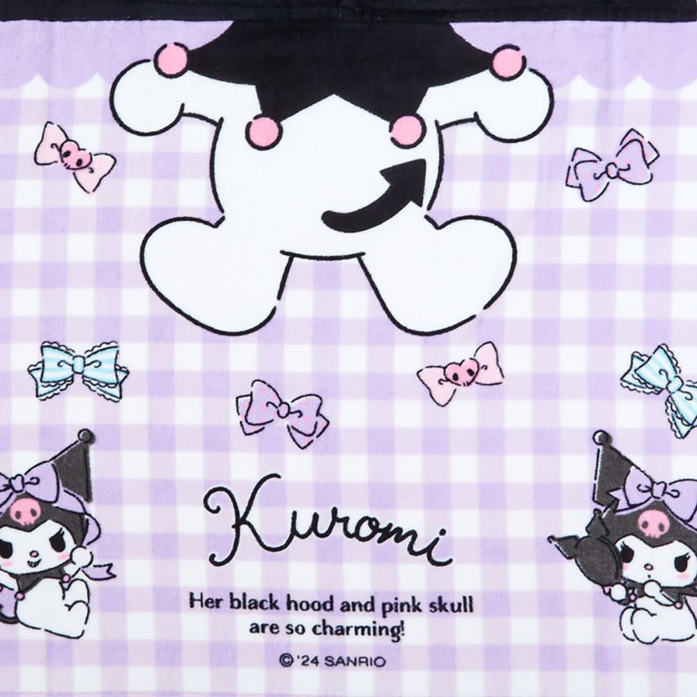 Sanrio Kuromi Hooded Towel 75x120cm - Cute Character Towel for Kids- Japan Figure Store - #1 Bring To You The Best Japanese Goods