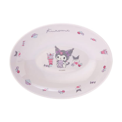Sanrio Kuromi Melamine Curry and Pasta Plate - Durable and Dishwasher Safe- Japan Figure Store - #1 Bring To You The Best Japanese Goods