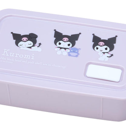 Sanrio Kuromi Lunch Box 5x18x9.5cm New Life Character Goods- Japan Figure Store - #1 Bring To You The Best Japanese Goods