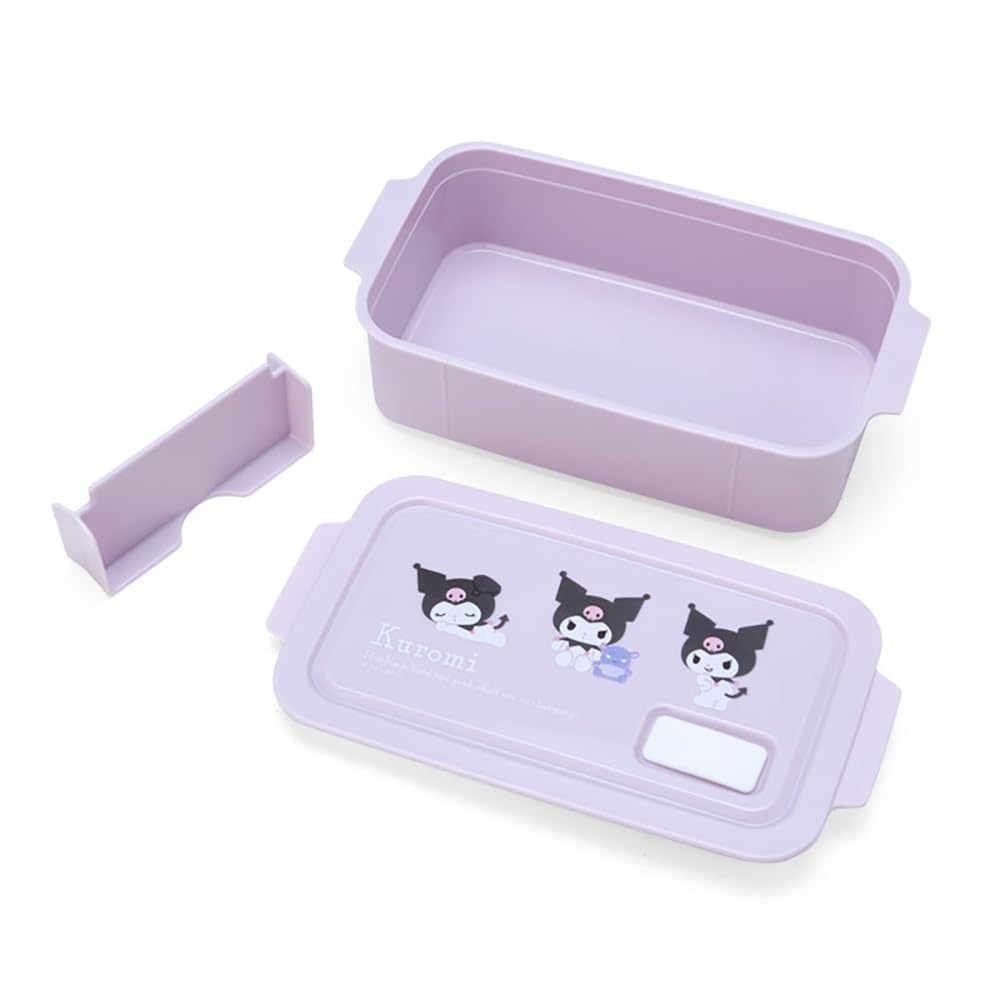 Sanrio Kuromi Lunch Box 5x18x9.5cm New Life Character Goods- Japan Figure Store - #1 Bring To You The Best Japanese Goods
