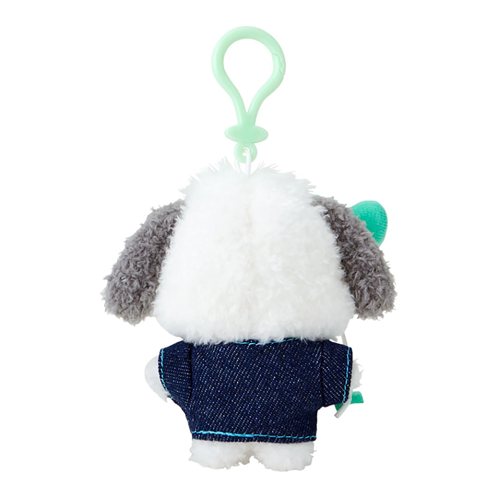 Sanrio Pochacco Denim Patch Mascot Holder Plush Keychain 182672