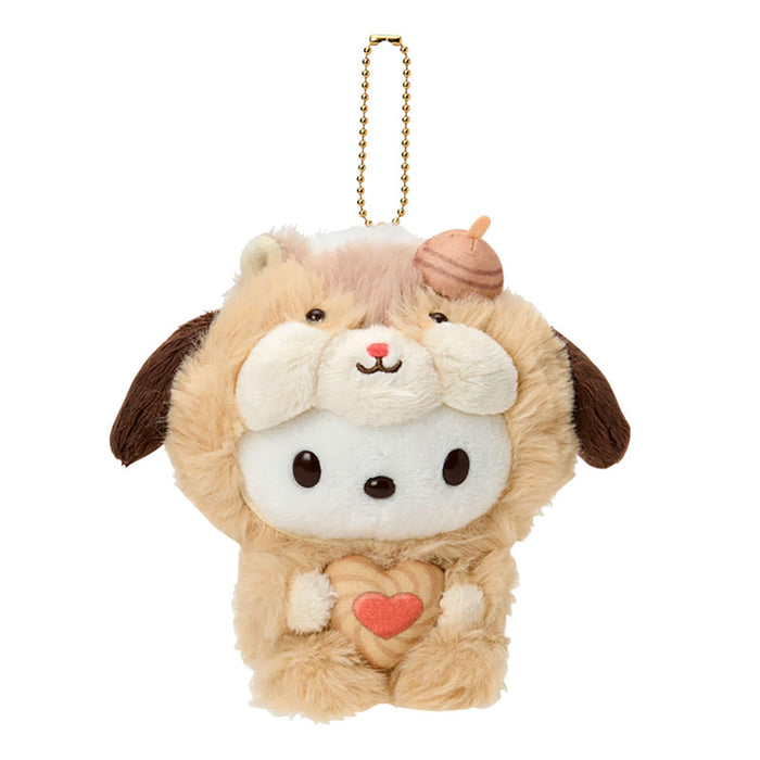 Sanrio Pochacco Squirrel Fluffy Mascot Holder for Ages 6+ Model 653667