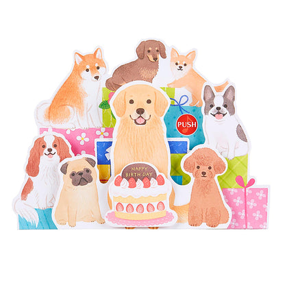 Sanrio My Melody Musical Birthday Card with Dog Design - Overseas Shipping Available- Japan Figure Store - #1 Bring To You The Best Japanese Goods