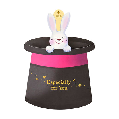 Sanrio Birthday Celebration Rabbit Message Card - Paper Top Hat Design