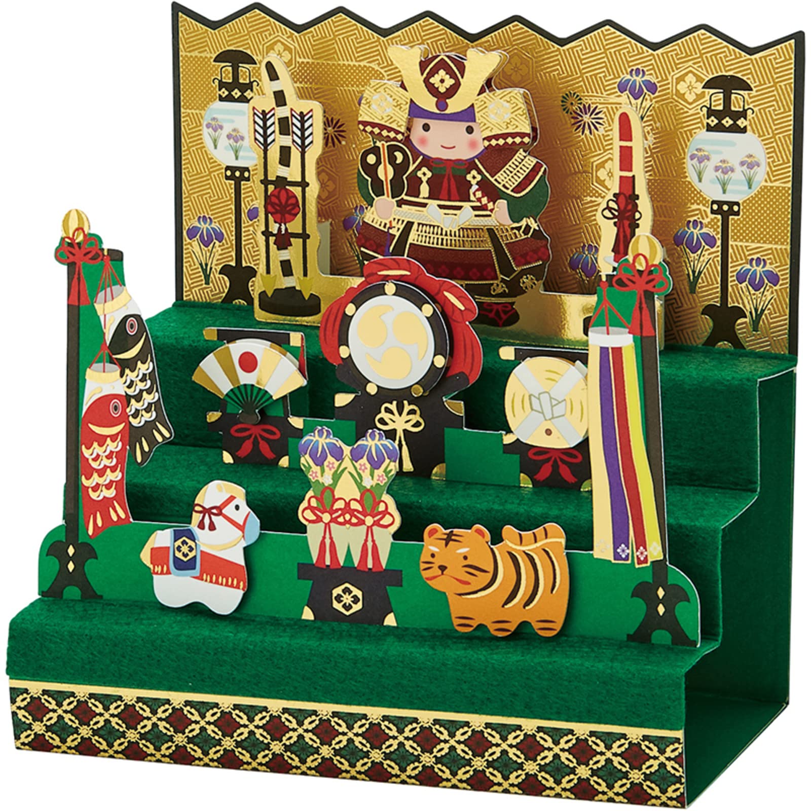 Sanrio Felt Samurai Boy's Festival Greeting Card with Overseas Shipping- Japan Figure Store - #1 Bring To You The Best Japanese Goods