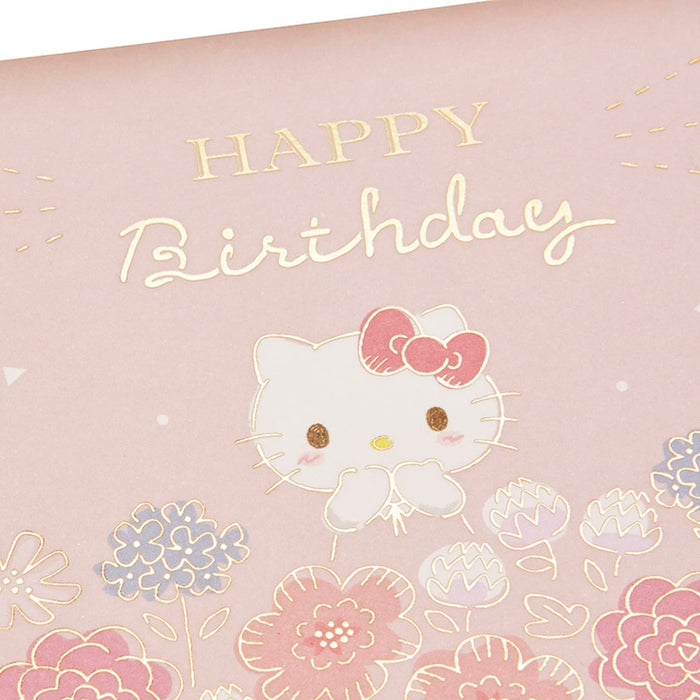 Sanrio Hello Kitty Greeting Card Flower Basket Design Overseas Shipping Available- Japan Figure Store - #1 Bring To You The Best Japanese Goods