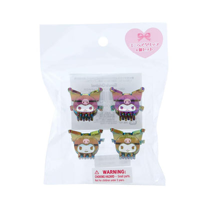 Sanrio Hello Kitty Mini Hair Clip Set of 4 Aurora Kitty-Chan Accessories- Japan Figure Store - #1 Bring To You The Best Japanese Goods