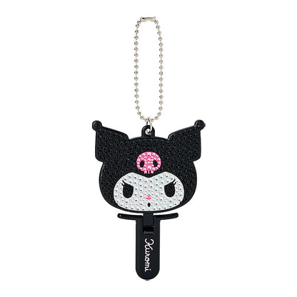 Sanrio Kuromi Mini Mirror Charm Keychain - ABS Resin & Steel