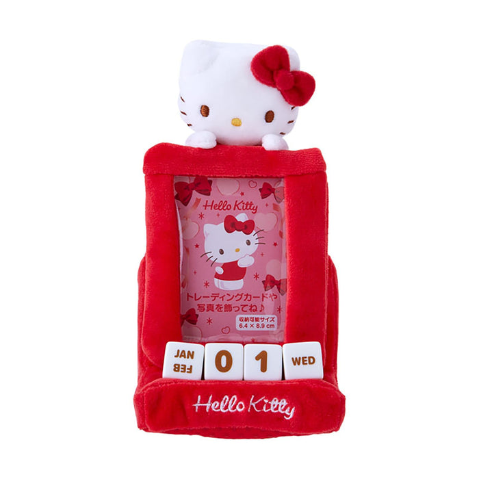 Sanrio Hello Kitty Mini Plush Perpetual Calendar Desktop Decoration- Japan Figure Store - #1 Bring To You The Best Japanese Goods