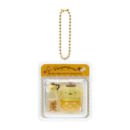 Sanrio Pompompurin Miniature Toy Package Charm PVC Resin Paper 059226