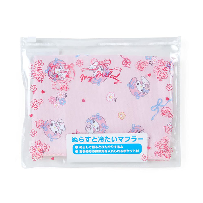 Sanrio My Melody Cool Scarf Soothing Relief When Wet 808768- Japan Figure Store - #1 Bring To You The Best Japanese Goods