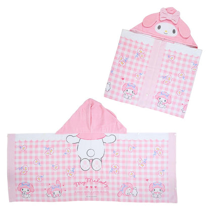 Sanrio My Melody Hooded Towel 75x120 cm - Cute Character Design for Kids- Japan Figure Store - #1 Bring To You The Best Japanese Goods