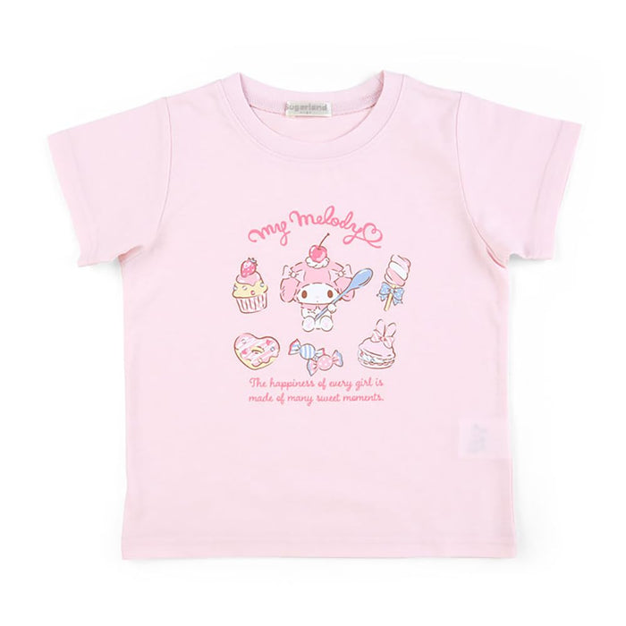 Sanrio My Melody Kids Moisture-Absorbent Quick-Drying T-Shirt 100cm- Japan Figure Store - #1 Bring To You The Best Japanese Goods