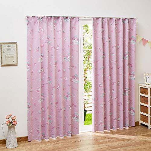 Sanrio My Melody Heat Insulation Blackout Curtains Set 100x200cm Level 2- Japan Figure Store - #1 Bring To You The Best Japanese Goods