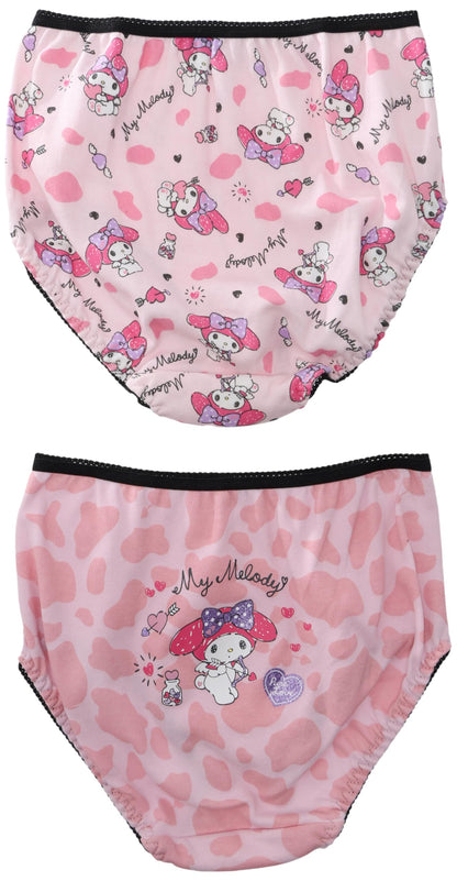 Sanrio My Melody Girls 100% Cotton Shorts and Underwear Set Animal Pattern 2-Pack- Japan Figure Store - #1 Bring To You The Best Japanese Goods