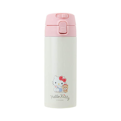 Sanrio Hello Kitty One-Touch Stainless Steel Bottle 370Ml- Japan Figure Store - #1 Bring To You The Best Japanese Goods