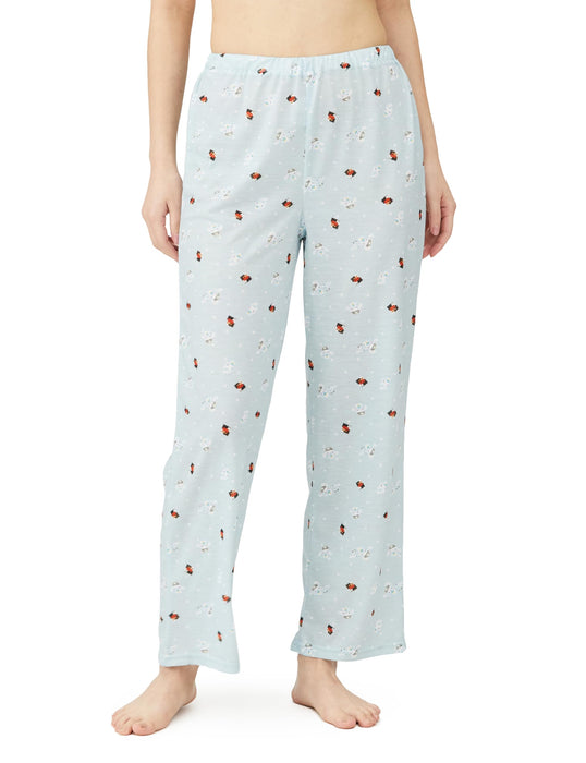 Sanrio Women's Blue Pajama Set Long Sleeve Shirt Hangyodon & Cinnamoroll- Japan Figure Store - #1 Bring To You The Best Japanese Goods