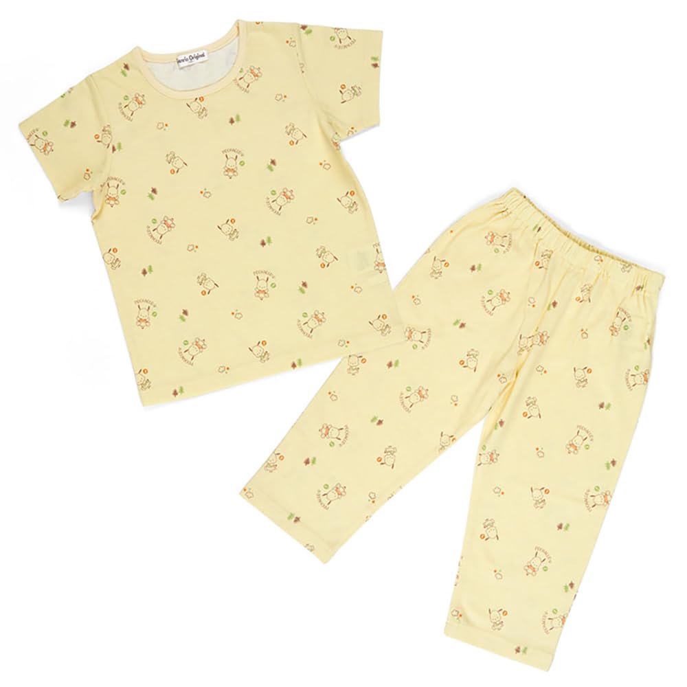 Sanrio Pochacco Kids Short Sleeve Pajamas 110cm PJs- Japan Figure Store - #1 Bring To You The Best Japanese Goods