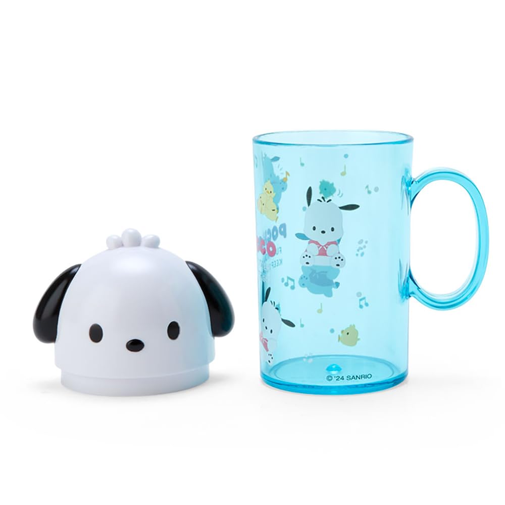 Sanrio Pochacco Toothbrush and Cup Set 12x7x5 cm Character Design- Japan Figure Store - #1 Bring To You The Best Japanese Goods