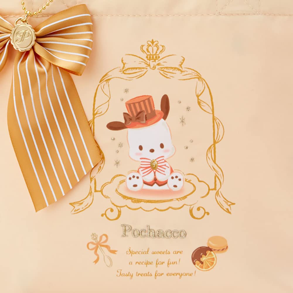 Sanrio Pochacco Tote Bag Tea Room Design Durable and Spacious 800023- Japan Figure Store - #1 Bring To You The Best Japanese Goods