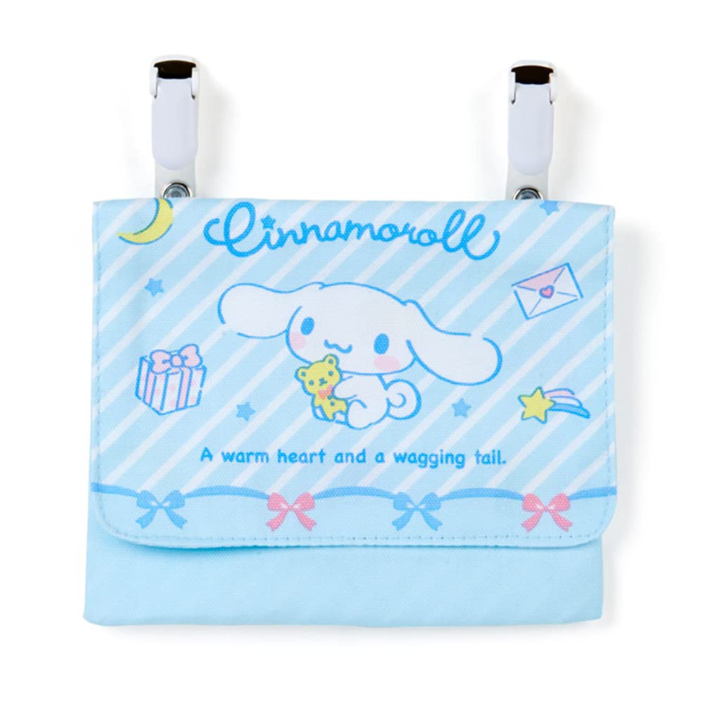 Sanrio Cinnamoroll Pocket Pouch Clip with Name Space - Made in Japan- Japan Figure Store - #1 Bring To You The Best Japanese Goods