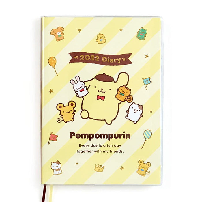 Sanrio Pompompurin B6 2022 Diary Block Type- Japan Figure Store - #1 Bring To You The Best Japanese Goods