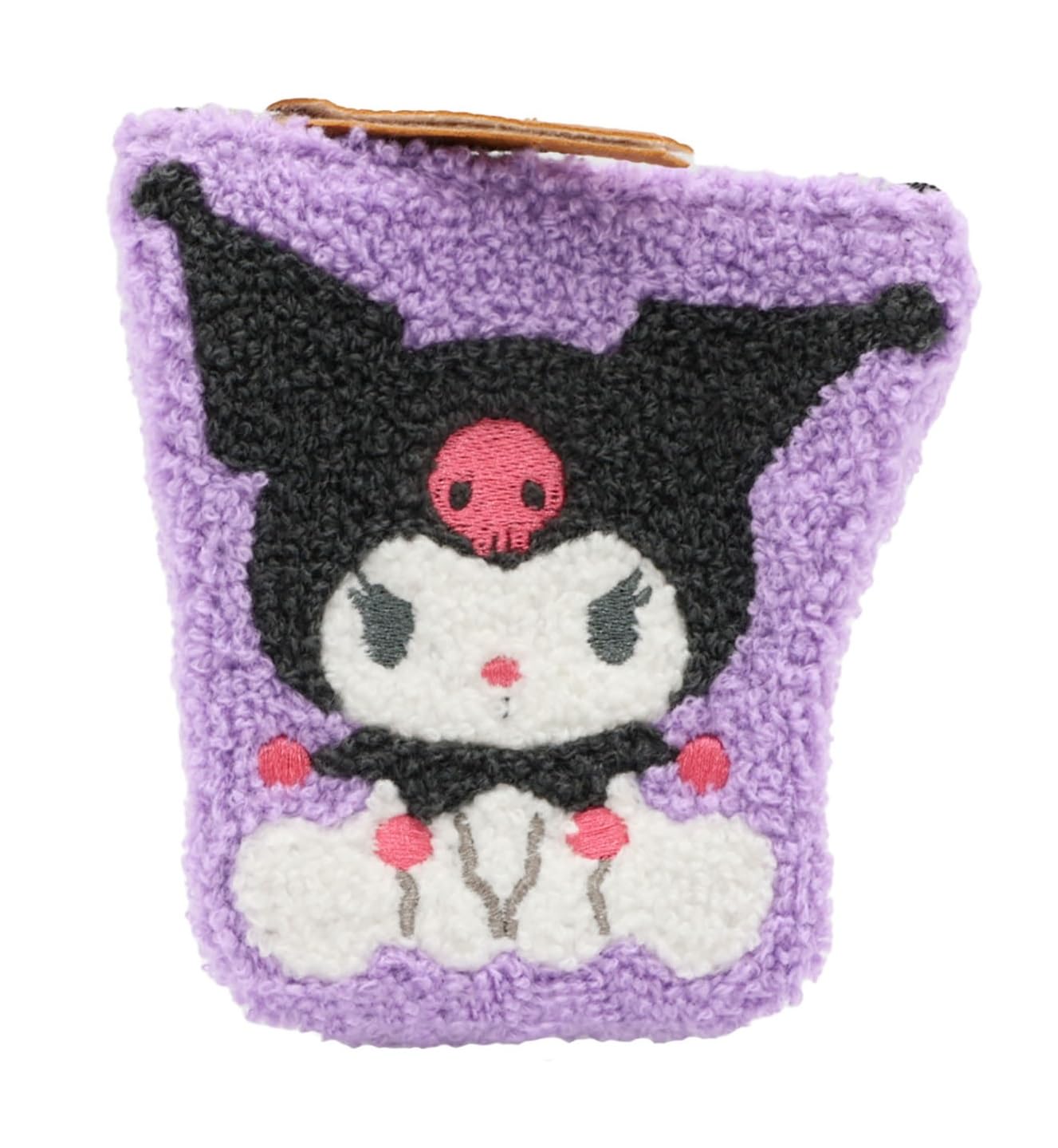 Sanrio Kuromi Gray Die-Cut Pouch Sagura Ku-Pch11- Japan Figure Store - #1 Bring To You The Best Japanese Goods