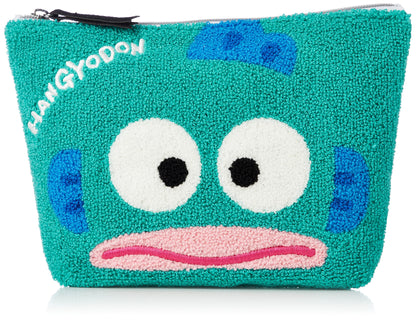 Sanrio Hangyodon Sagara Pouch Turquoise - Cute and Durable Essentials Bag- Japan Figure Store - #1 Bring To You The Best Japanese Goods