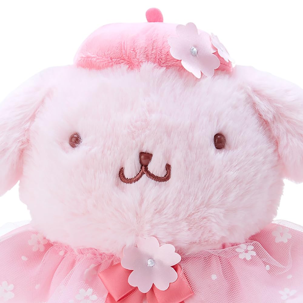 Sanrio Sakura Design Large Plush Toy Pompompurin 21x22x15 Cm 439053- Japan Figure Store - #1 Bring To You The Best Japanese Goods