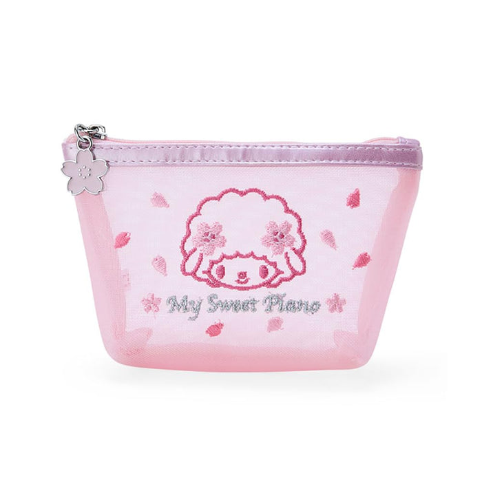 Sanrio Sakura Series Mesh Pouch My Sweet Piano 9x15x5cm Character Design- Japan Figure Store - #1 Bring To You The Best Japanese Goods