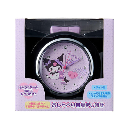 Sanrio Kuromi Alarm Clock with Light ABS Resin Model 306720
