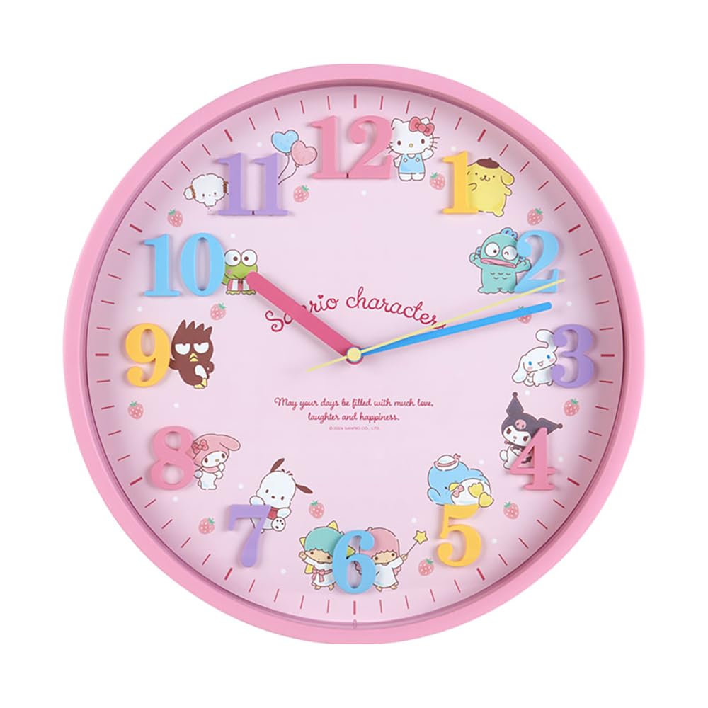 Sanrio Characters Wall Clock 29.5x29.5cm Cute Decor Clock- Japan Figure Store - #1 Bring To You The Best Japanese Goods