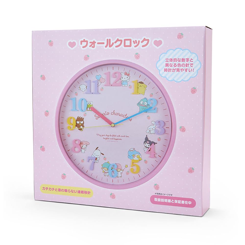 Sanrio Characters Wall Clock 29.5x29.5cm Cute Decor Clock- Japan Figure Store - #1 Bring To You The Best Japanese Goods