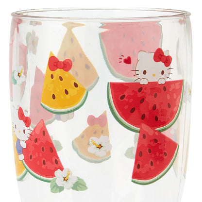 Sanrio Hello Kitty Footed Plastic Cup - Colorful Fruit Design 14 X 7.5 Cm- Japan Figure Store - #1 Bring To You The Best Japanese Goods