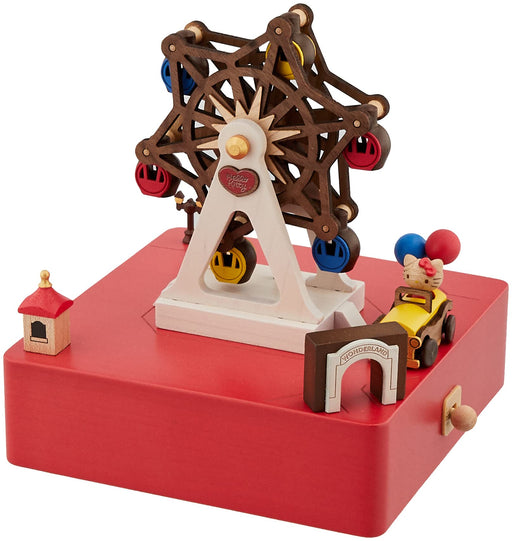 Sanrio Hello Kitty Wooden Music Box Ferris Wheel Sanrio Official- Japan Figure Store - #1 Bring To You The Best Japanese Goods