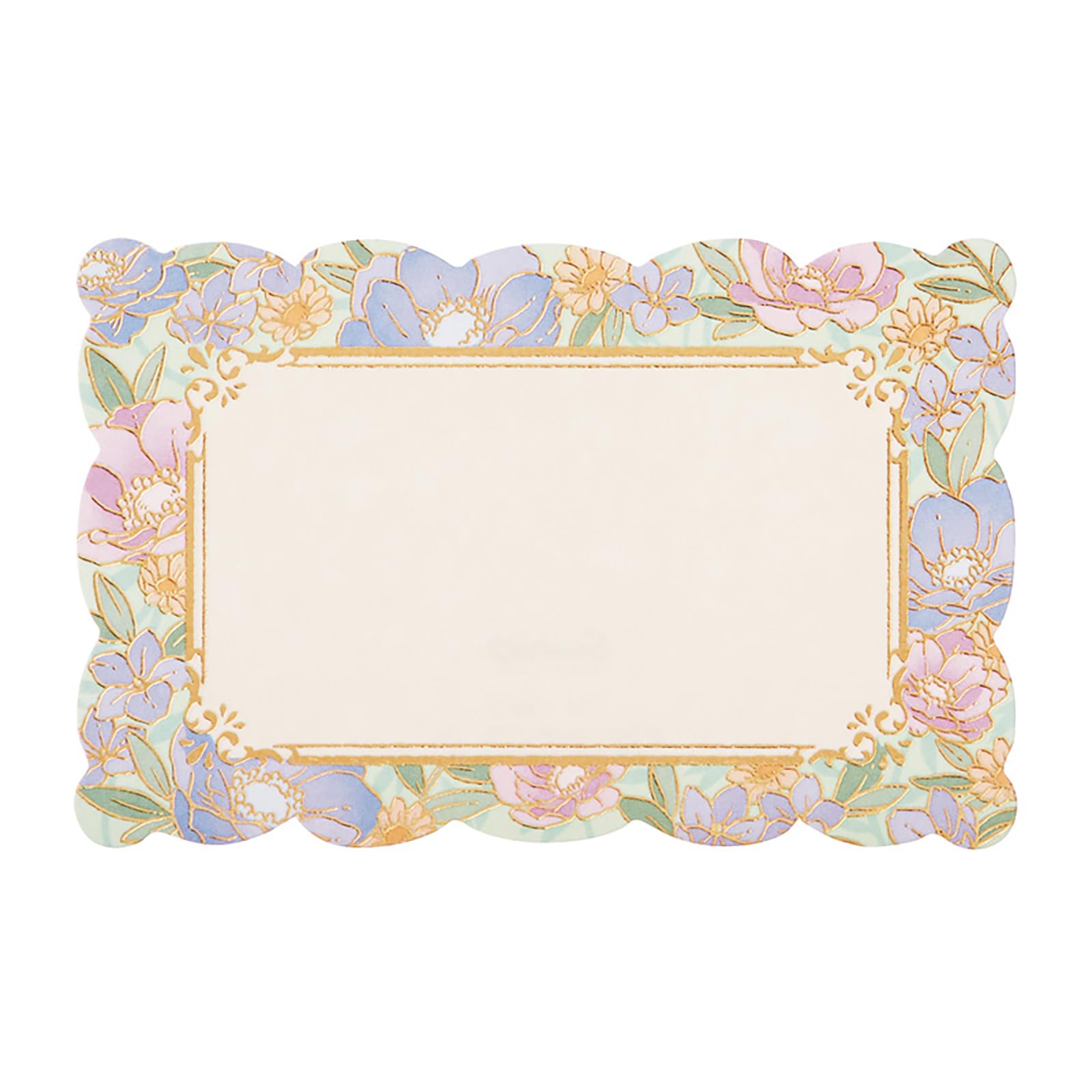 Sanrio Mini Message Card Blue Flower Pattern - Overseas Shipping Available- Japan Figure Store - #1 Bring To You The Best Japanese Goods