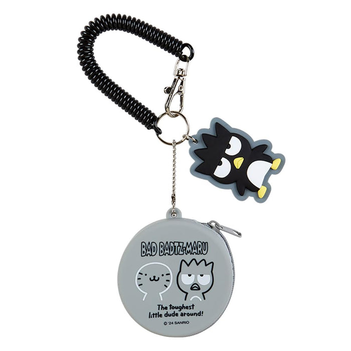 Sanrio Badtz-Maru Silicone Mini Case Charm Keychain 6.5x6.5x3Cm- Japan Figure Store - #1 Bring To You The Best Japanese Goods