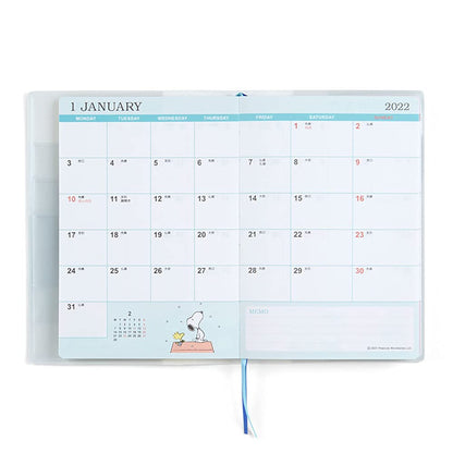 Sanrio Snoopy A6 Diary 2022 12-Month Planner- Japan Figure Store - #1 Bring To You The Best Japanese Goods