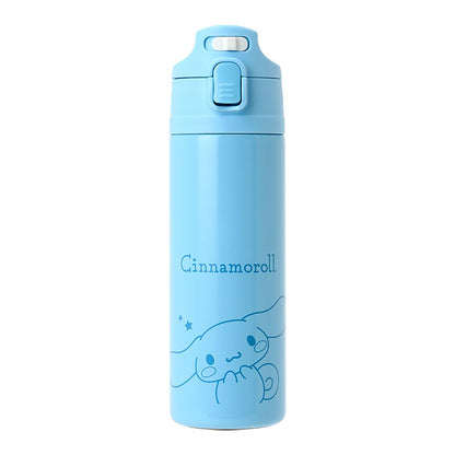 Sanrio Cinnamoroll Kids Stainless Steel Bottle 470ml One-Touch Cold Storage